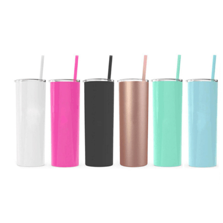 Customizable Tall Skinny Tumbler 20oz 304 Stainless Steel Vacuum Insulated