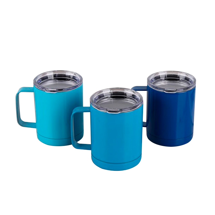 300ml 10oz Double Walled Vacuum Stainless Steel Insulated Drinking Coffee Mug With Handle