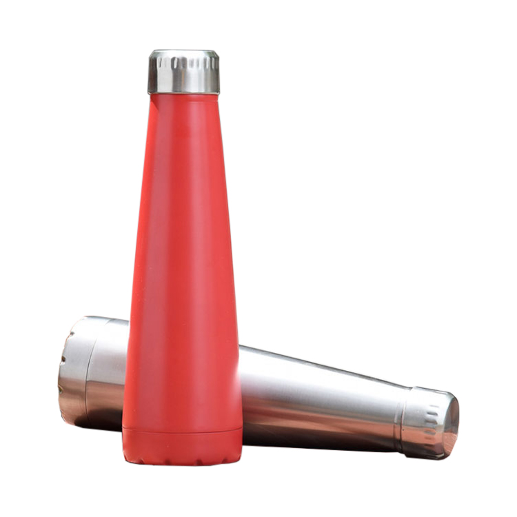 Cola Shape Insulated Travel Water Vacuum Reusable Bottle Stainless Steel