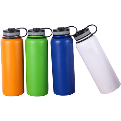Double Insulated Stainless Steel Sports Flask Water Bottle Strap Vacuum With Handle